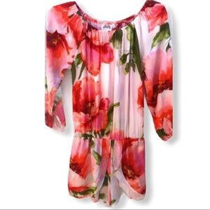 Plum Pretty Sugar Floral Shorts‎ Romper